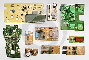 Vintage Chip boards of electronic devices