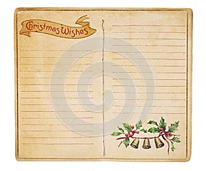 Vintage Christmas List Booklet