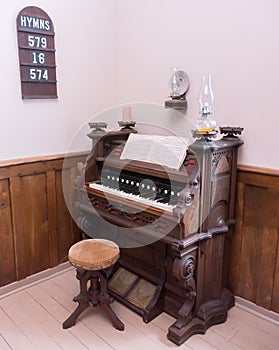 Vintage Church Organ Angle view