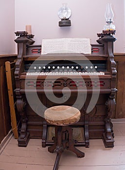 Vintage Church Organ front view