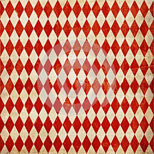 Vintage Circus Diamonds Harlequin Pattern Background, great for Old Circus poster design, Flyers, Graphic Design and much more