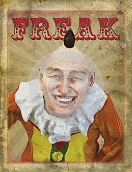 Vintage Circus Freak Show Poster