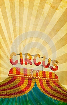 Vintage circus poster background