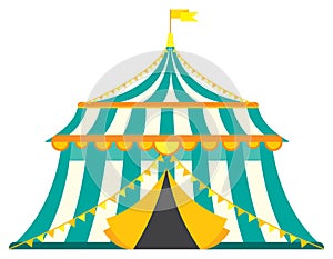 Vintage circus tent.