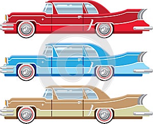 Vintage Classic Automobile Vector Cartoon Art