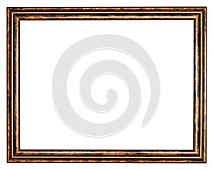 Vintage classic brown wooden picture frame