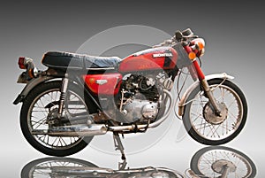 Vintage Classic motorcycle honda 125 cc. Editorial Use Only. Use