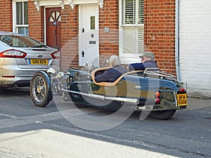 Vintage classic two seater morgan kit car vehicle