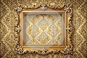 Vintage Classical Frame on Textured Background