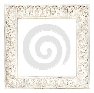 Vintage classical white rectangle frame