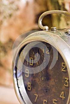 Vintage clock closeup