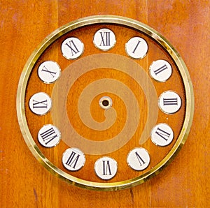 Vintage clock dial