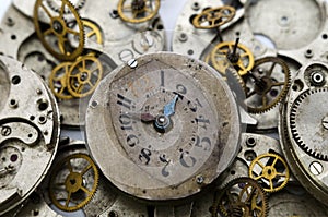 Vintage clock face