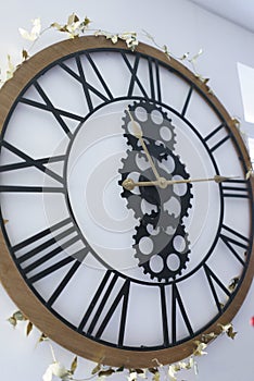 Vintage Clock Face with Roman Numeral