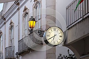 Vintage clock in Faro city