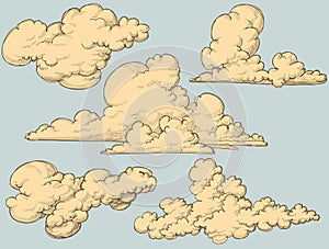 Vintage clouds