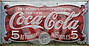 Vintage coca cola advert