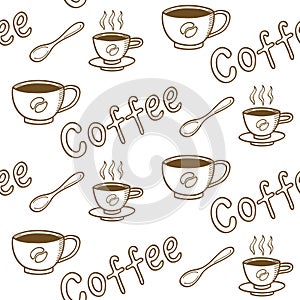 Vintage Coffee Seamless Pattern