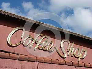 Vintage coffee Shop Signage