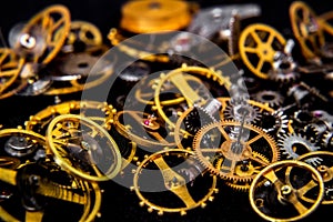 Vintage cogs gears wheels collection set