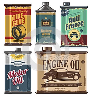 Vintage collection of car and transportation related products