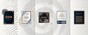 Vintage collection of design elements,labels,icon,frames, for logo,packaging,vector design of luxury products.for