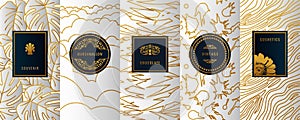 Vintage collection of design elements,labels,icon,frames, for logo,packaging,vector design of luxury products.for