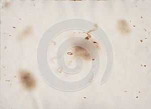 Vintage colored of old paper background with thermal burn marks