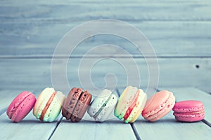 Vintage Colorful macaroons