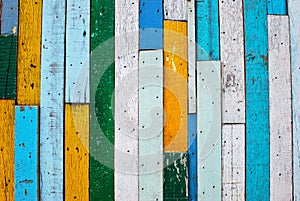 Vintage colorful wood background