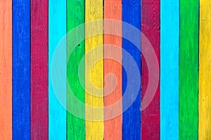 Vintage colorful wood background, colorful wooden wall