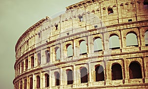 Vintage Colosseum in Rome