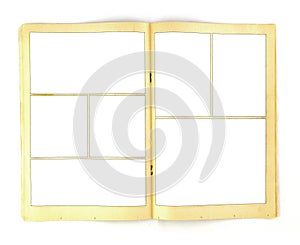 Vintage Comic Book Background Template