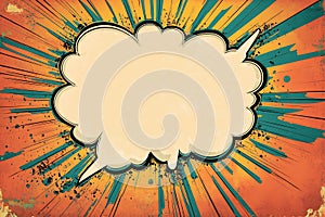 Vintage Comic Book Speech Bubble