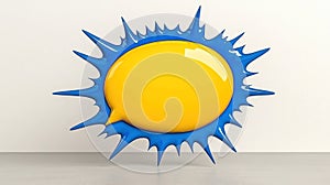 Vintage Comic Speech Bubble Illustration with Retro Design Elements