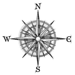 Vintage Compass Rose Illustration