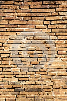 Vintage concept background of closeup old brick wall