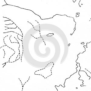 Vintage contour mapping. Natural printing illustrations of maps.