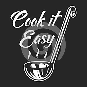 Vintage cooking logo template