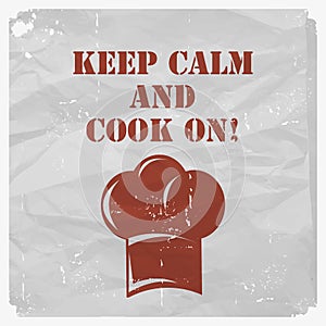 Vintage cooking poster