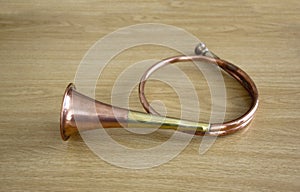 Vintage Copper And Brass Hunter's Bugle Horn