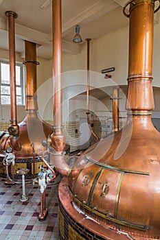 Vintage copper kettle - brewery in Belgium