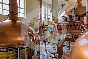 Vintage copper kettle - brewery in Belgium