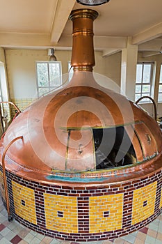 Vintage copper kettle - brewery in Belgium