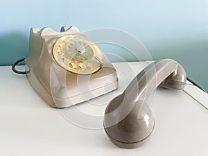 Vintage corded telephone
