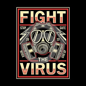 Vintage Corona Virus Graphic T-shirt