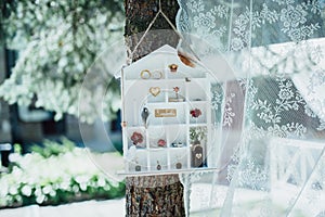 Vintage cottage with decorations