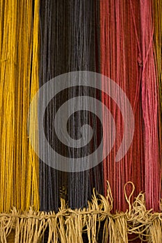 Colombia loom macro photo thread detail photo