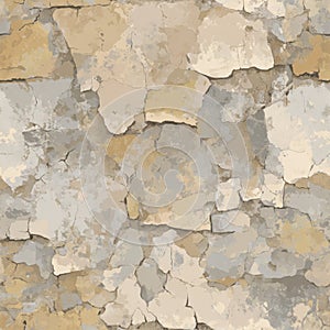 Vintage Cracked Wall Texture Pattern Background.