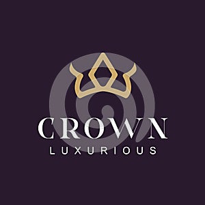 Vintage Crown Royal King Queen logo design